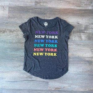 Gray Home Free brand T-Shirt NEW YORK Size Medium 8/10